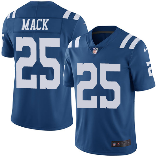 Indianapolis Colts 25 Limited Marlon Mack Royal Blue Nike NFL Men Rush Vapor Untouchable Jersey